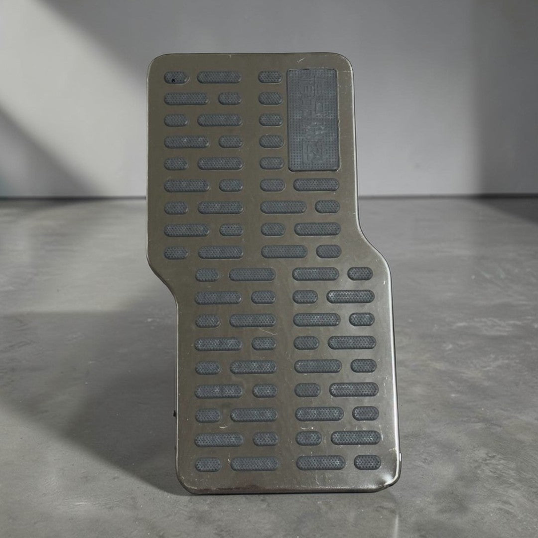 universal metal heel plate for car floor mats driver side protector
