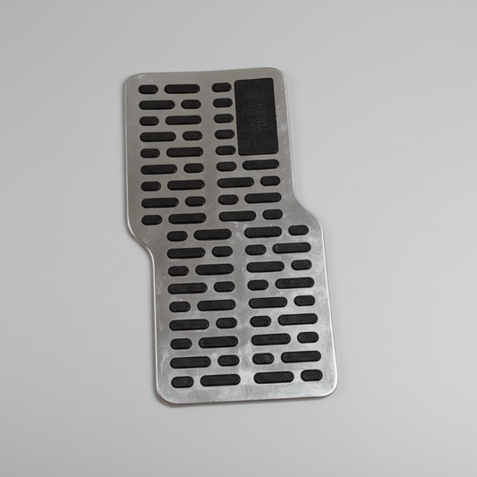 Metal Car Heel Plate | Driver Floor Mat Heel Protector | Universal Fit