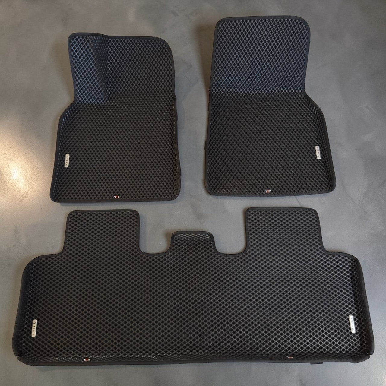 Tesla Model Y 2025-2026 EVA floor mats full set custom fit all weather car liners