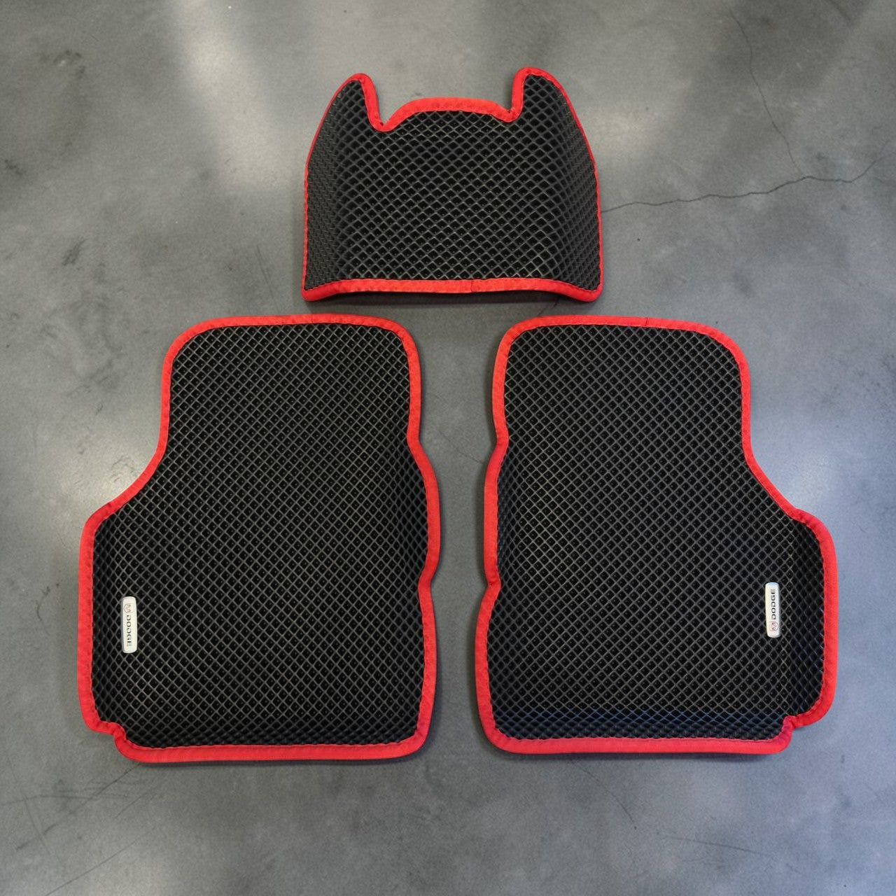 Rear EVA car mats with center bridge for Dodge Hornet 2023 2024 2025 custom fit rear floor mats