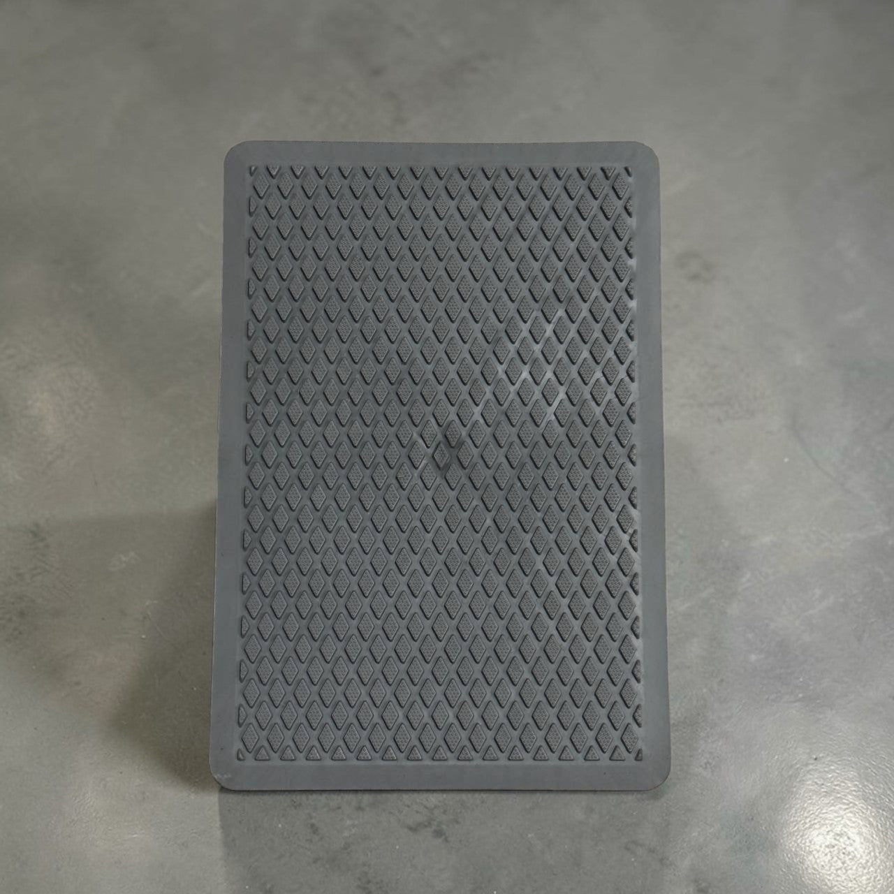 Rubber Car Heel Pad | Driver Floor Mat Heel Protector | Universal Fit Grey