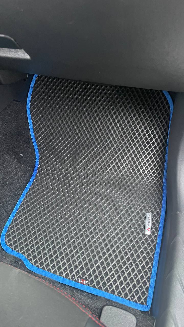 EVA car mats installed Mitsubishi RVR interior custom fit floor liners